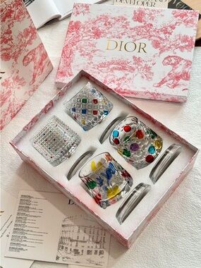 New Dior Rotating Glass Set (Set of 4)